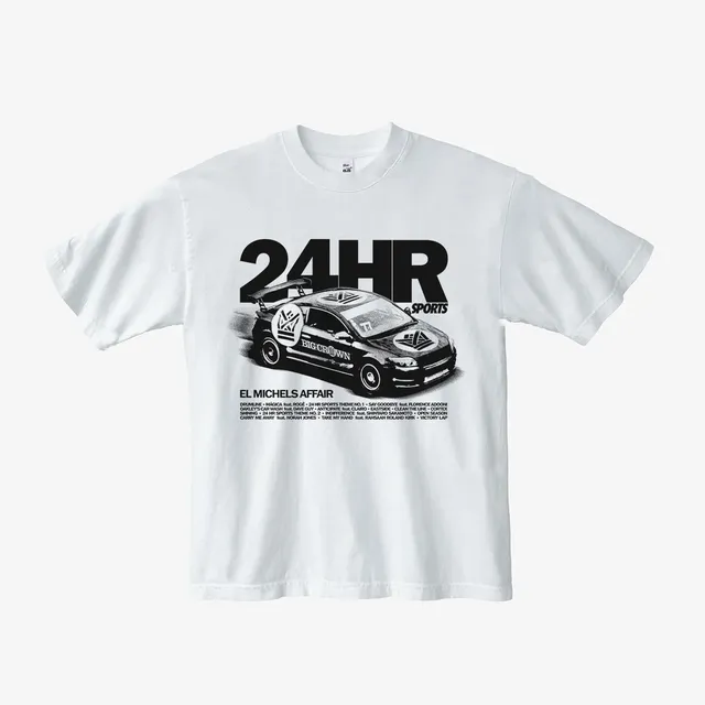 Big Crown EMA Racing t-shirt noir 100% coton