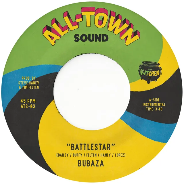 Bubaza Battlestar 7 pouces vinyle bleu afrobeat