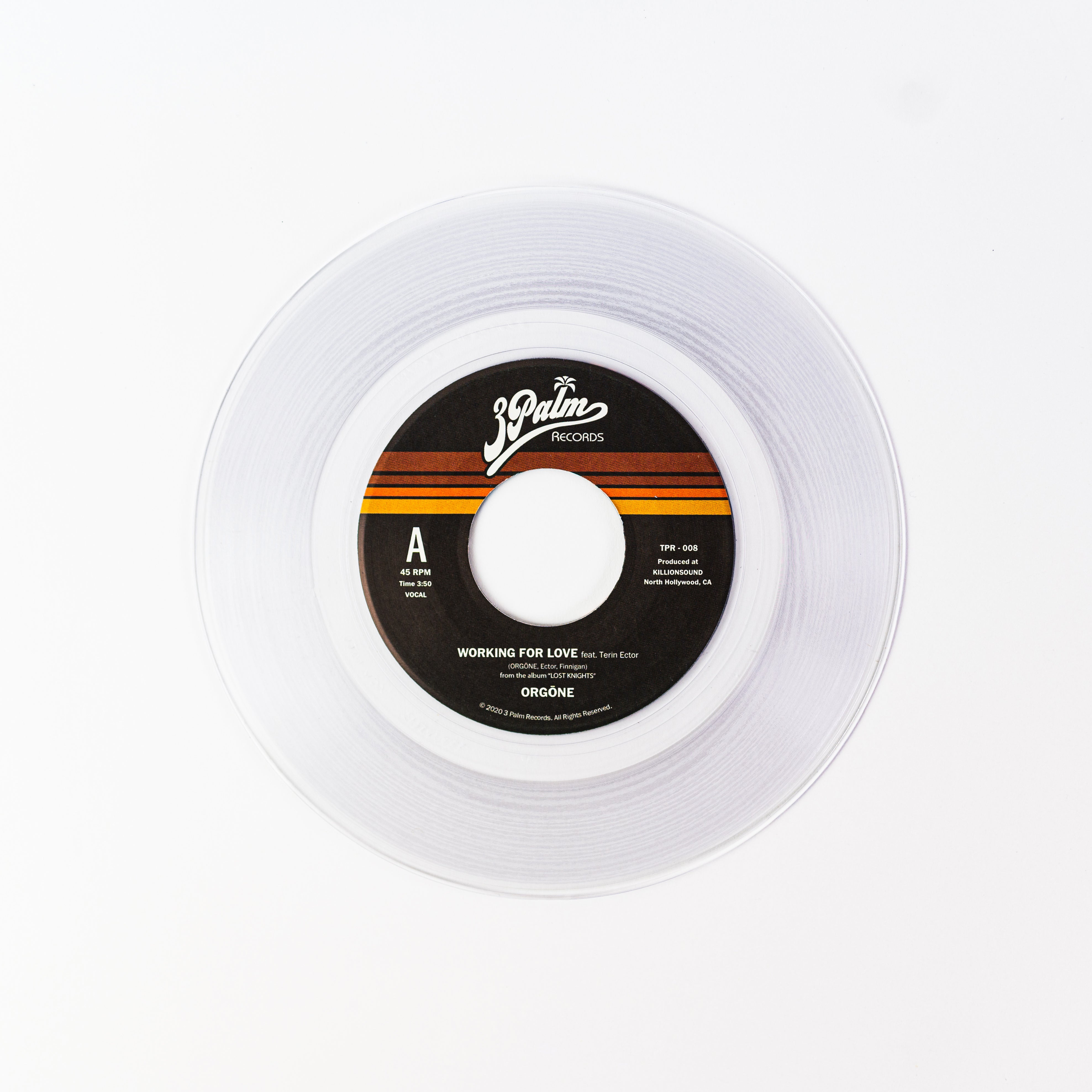Orgone Working For Love 45 tours vinyle 7" noir funk soul