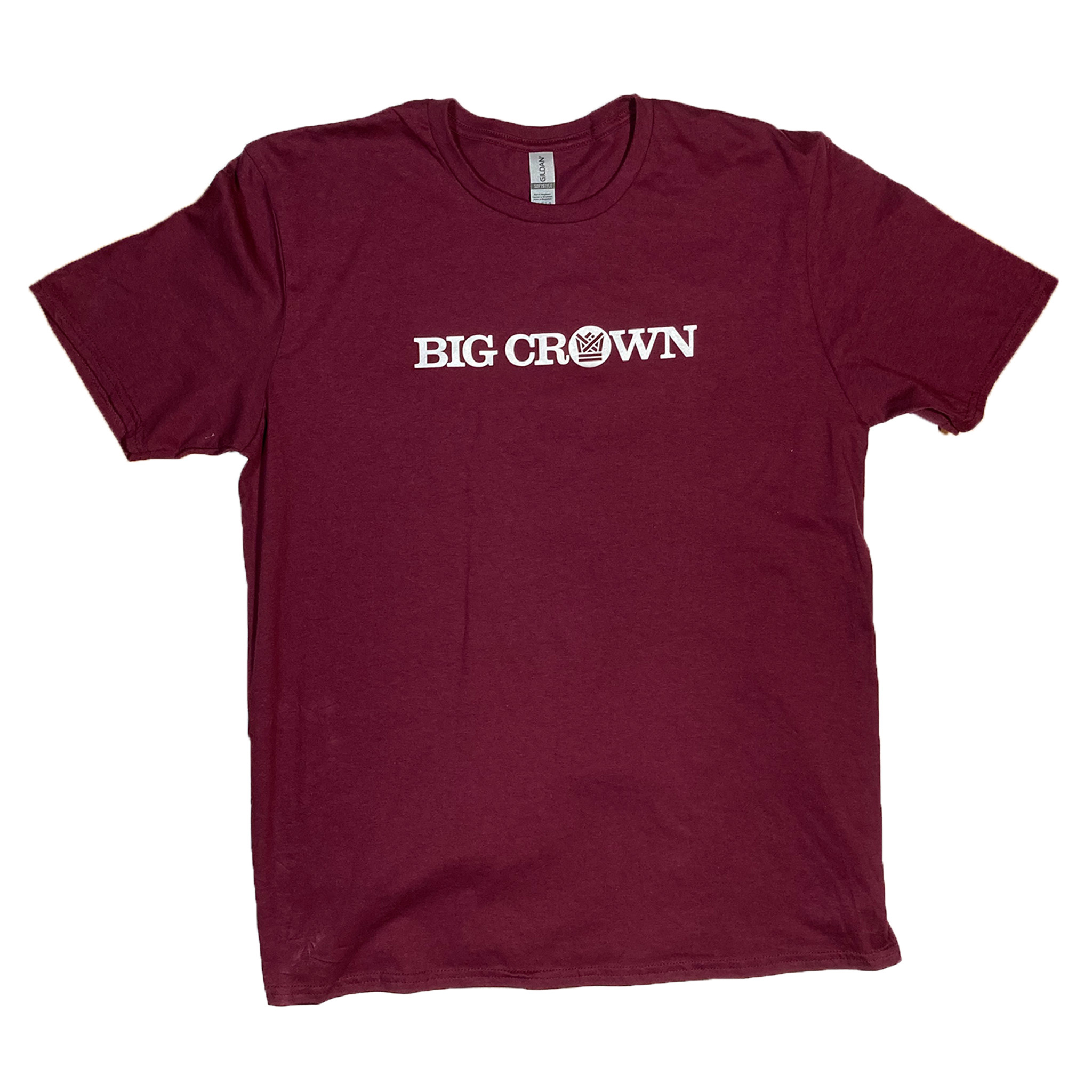 Big Crown Logo T-Shirt bordeaux coton