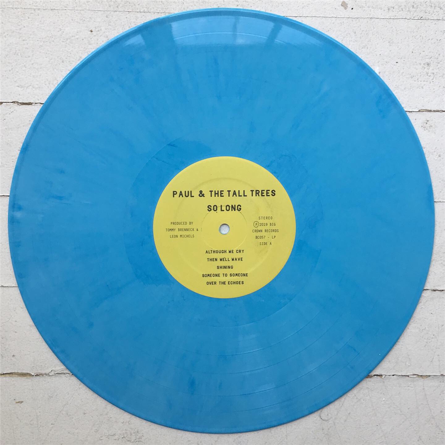 Big Crown Paul Schalda So Long vinyle bleu ciel