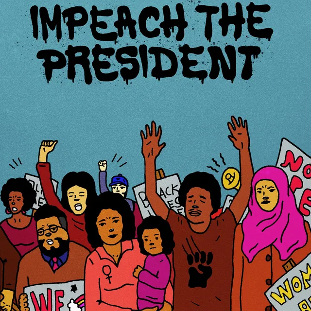 Sure Fire Soul Ensemble Impeach President 45 tours vinyle bleu