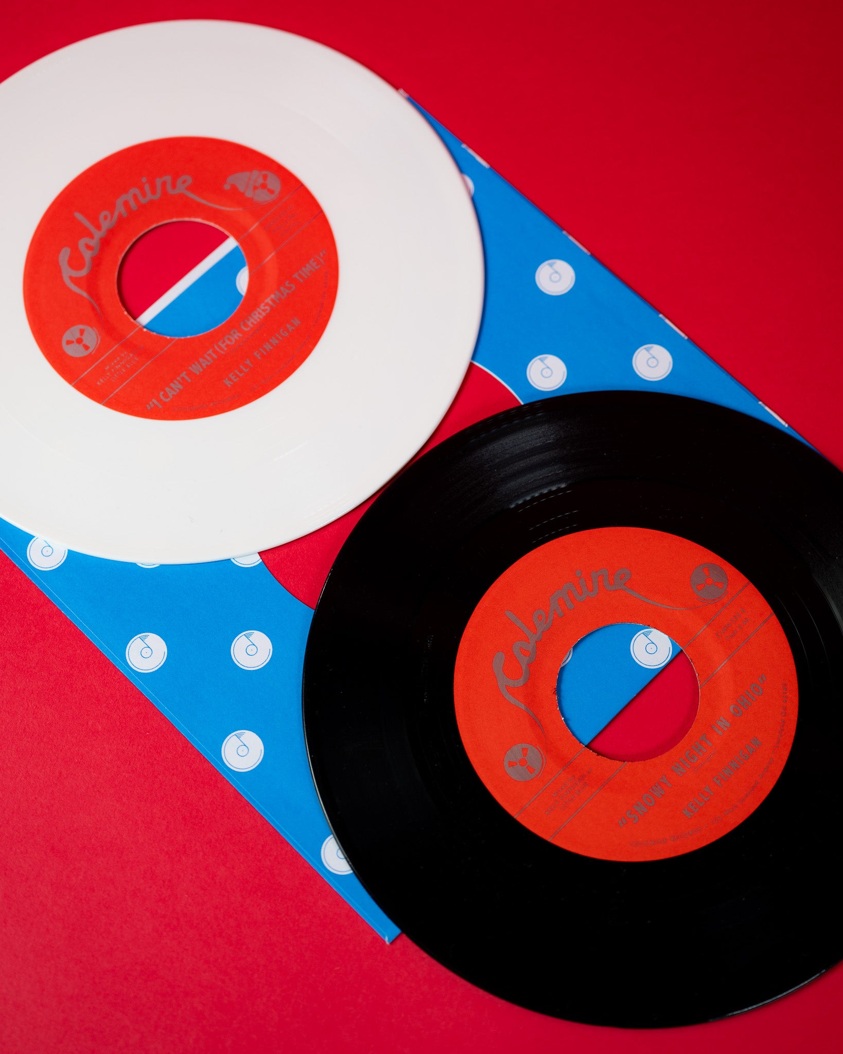 Kelly Finnigan I Can't Wait 45 tours vinyle blanc Noël