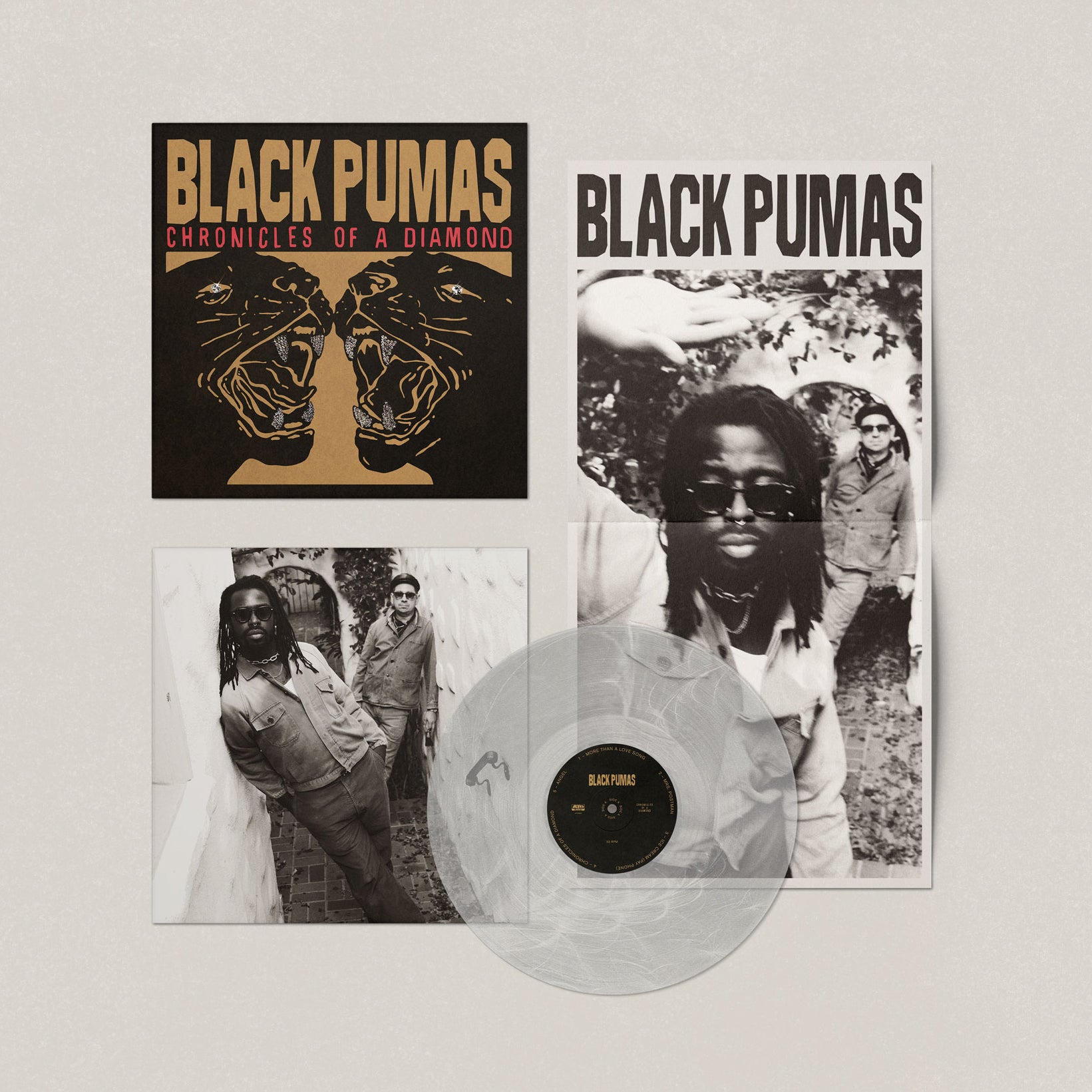 Black Pumas Chronicles Of A Diamond LP vinyle rouge soul psyché