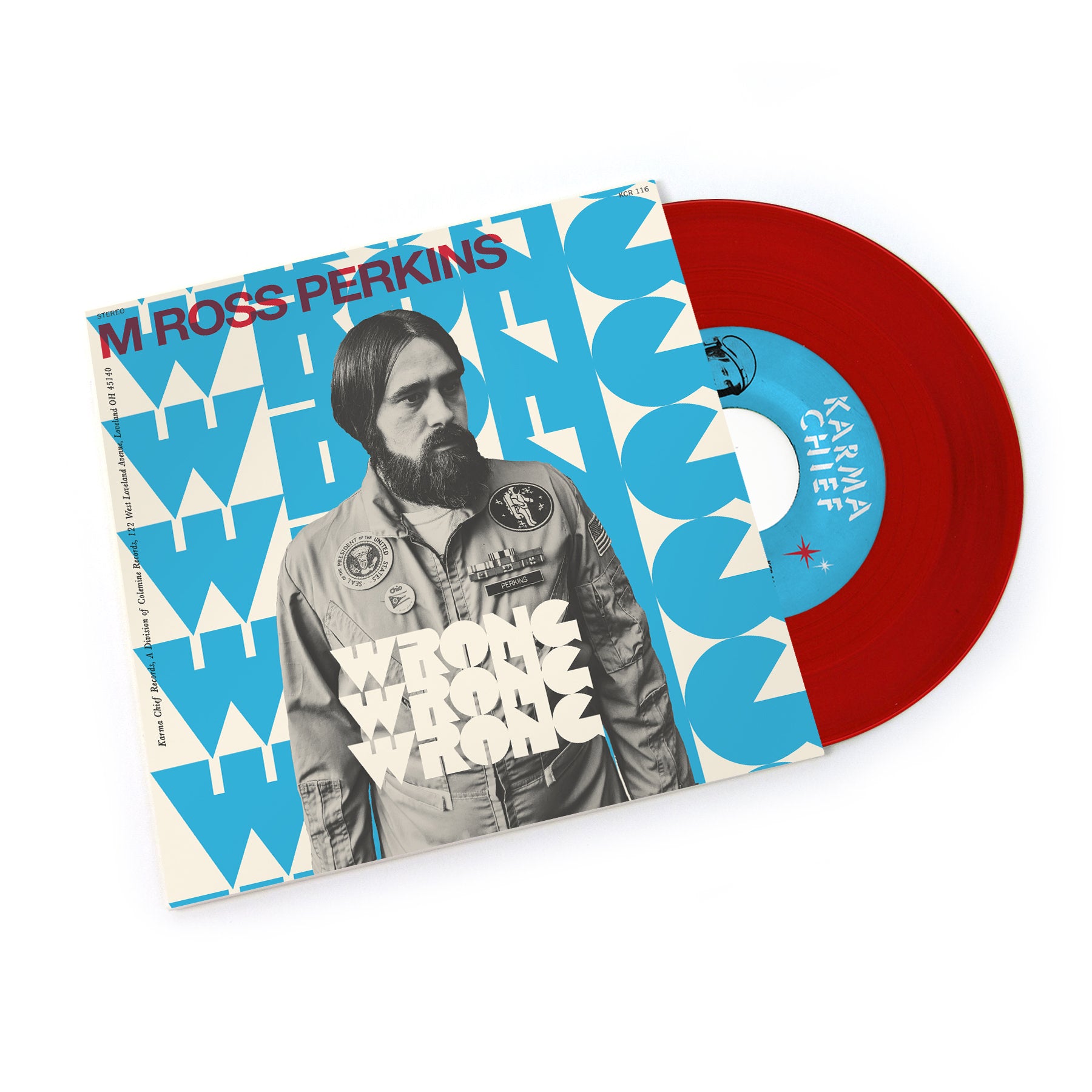 M Ross Perkins Wrong Wrong Wrong 45 tours vinyle rouge