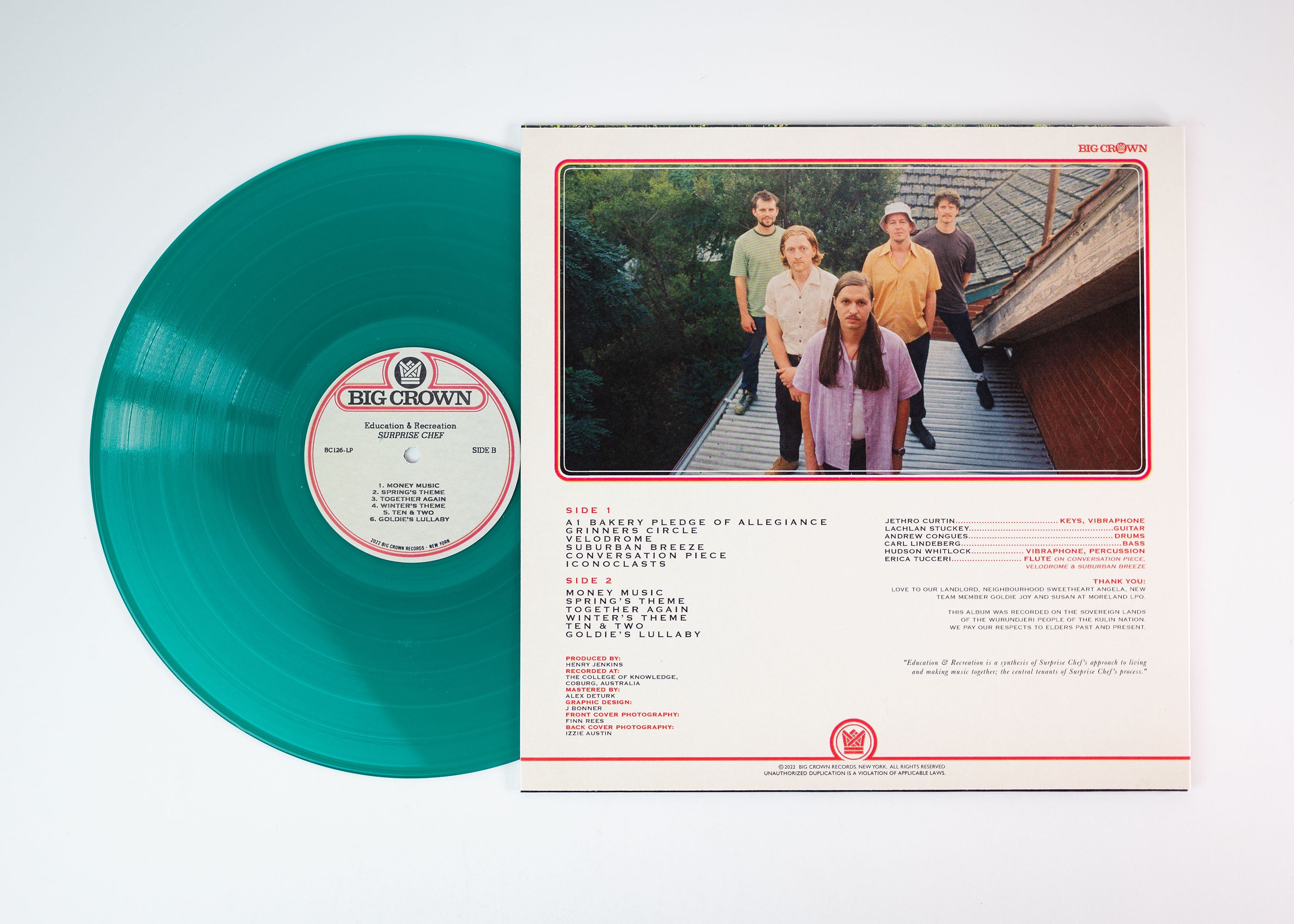 Surprise Chef Education and Recreation LP vinyle vert