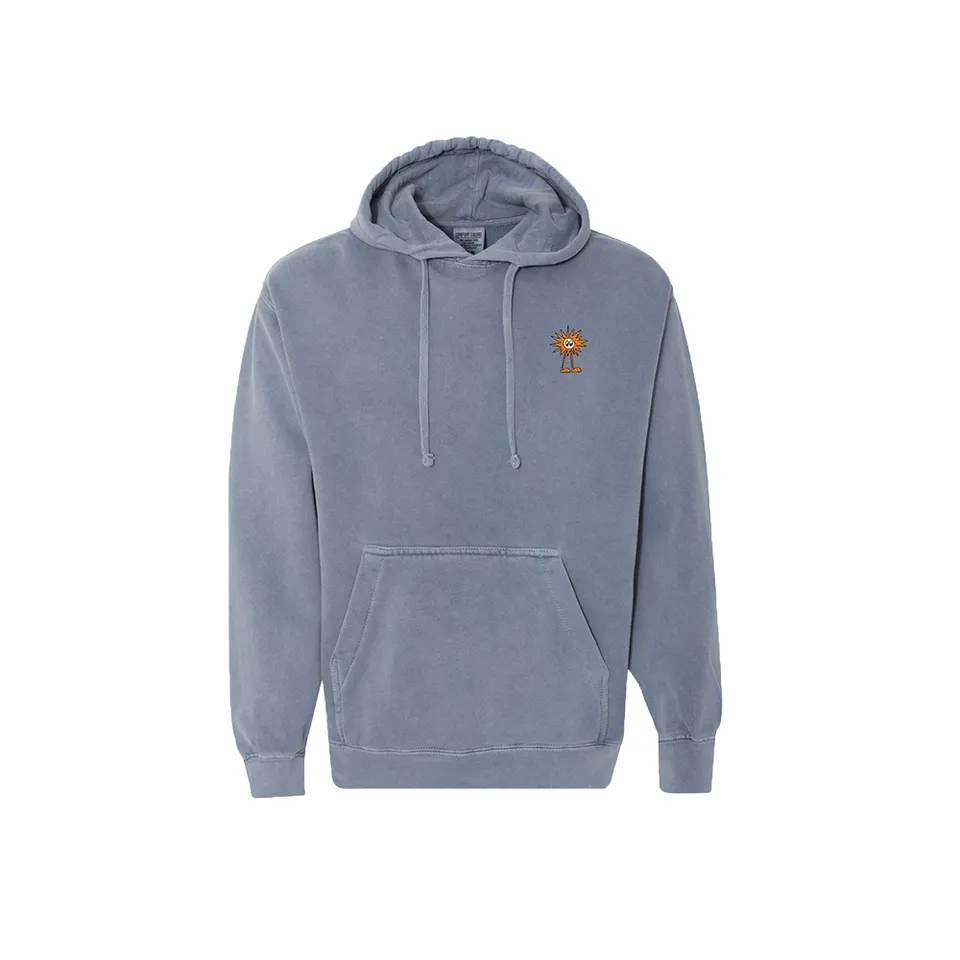Maya Delilah Spike Hoodie Denim Sweat Coton Brodé