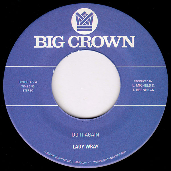Big Crown Lady Wray Do It Again vinyle 45T soul