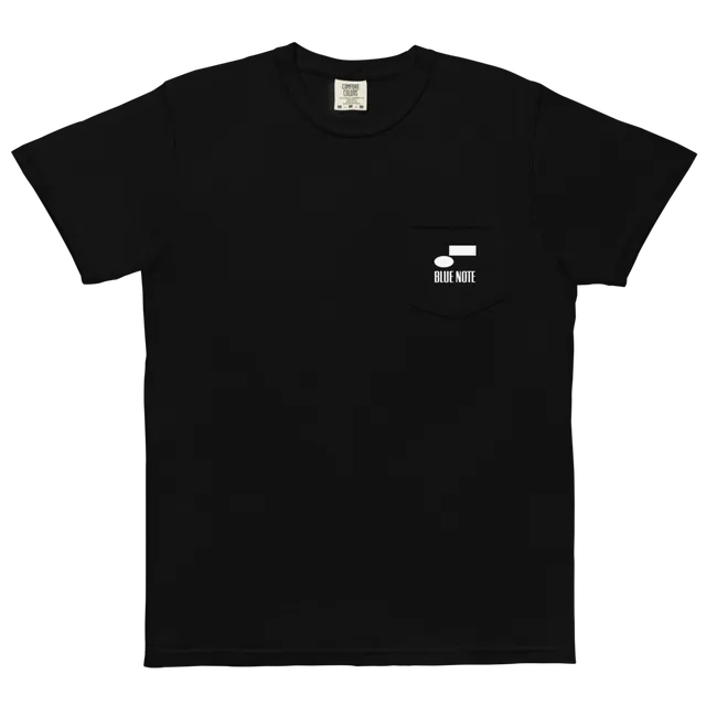Blue Note Vintage Logo T-shirt à poche coton noir