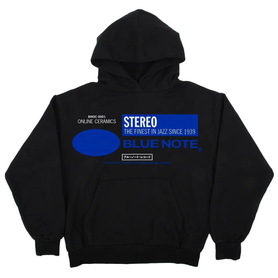 Blue Note x Online Ceramics hoodie sweat capuche coton