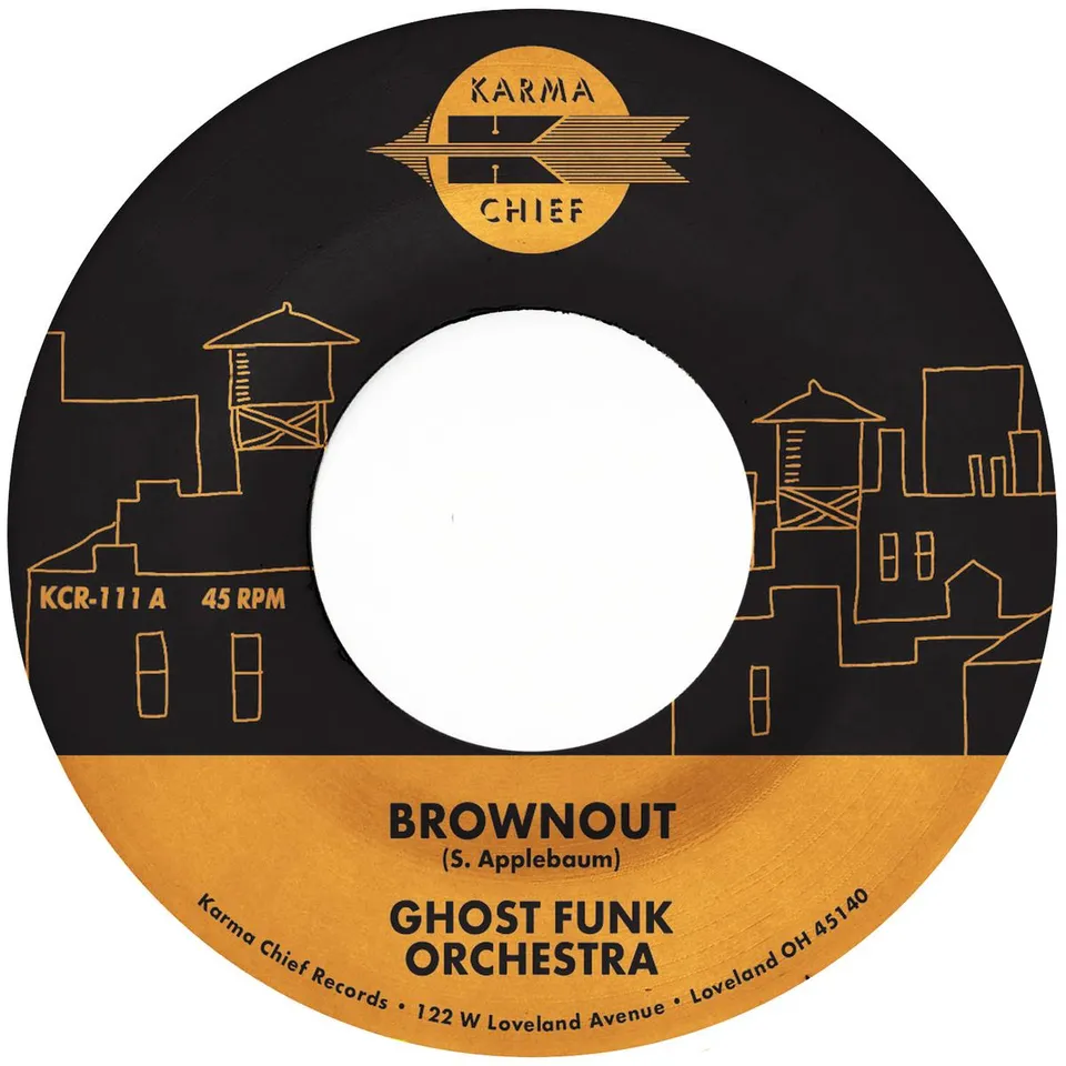 Ghost Funk Orchestra Brownout 45 tours vinyle rouge 7"