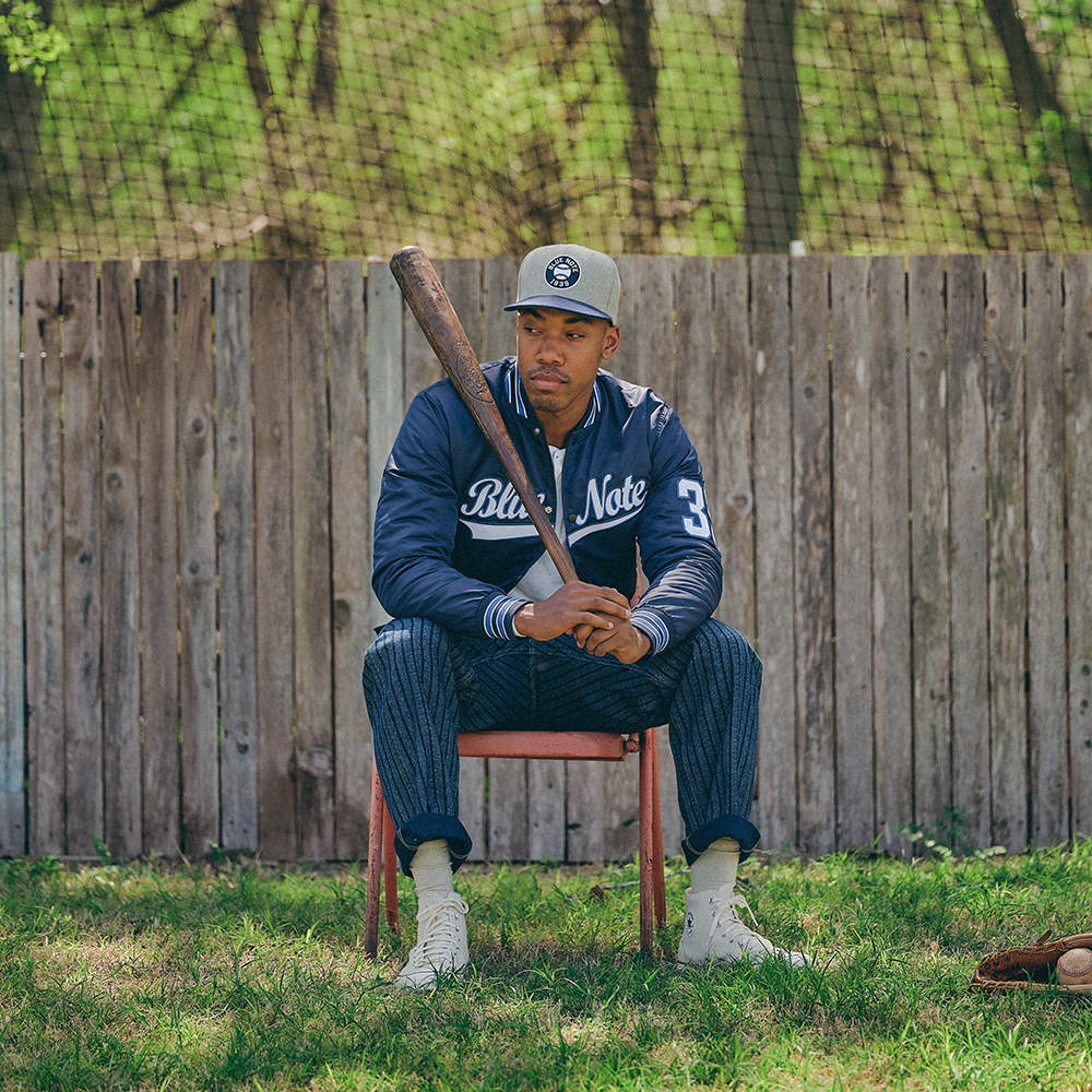 Blue Note Baseball Dugout veste nylon matelassée