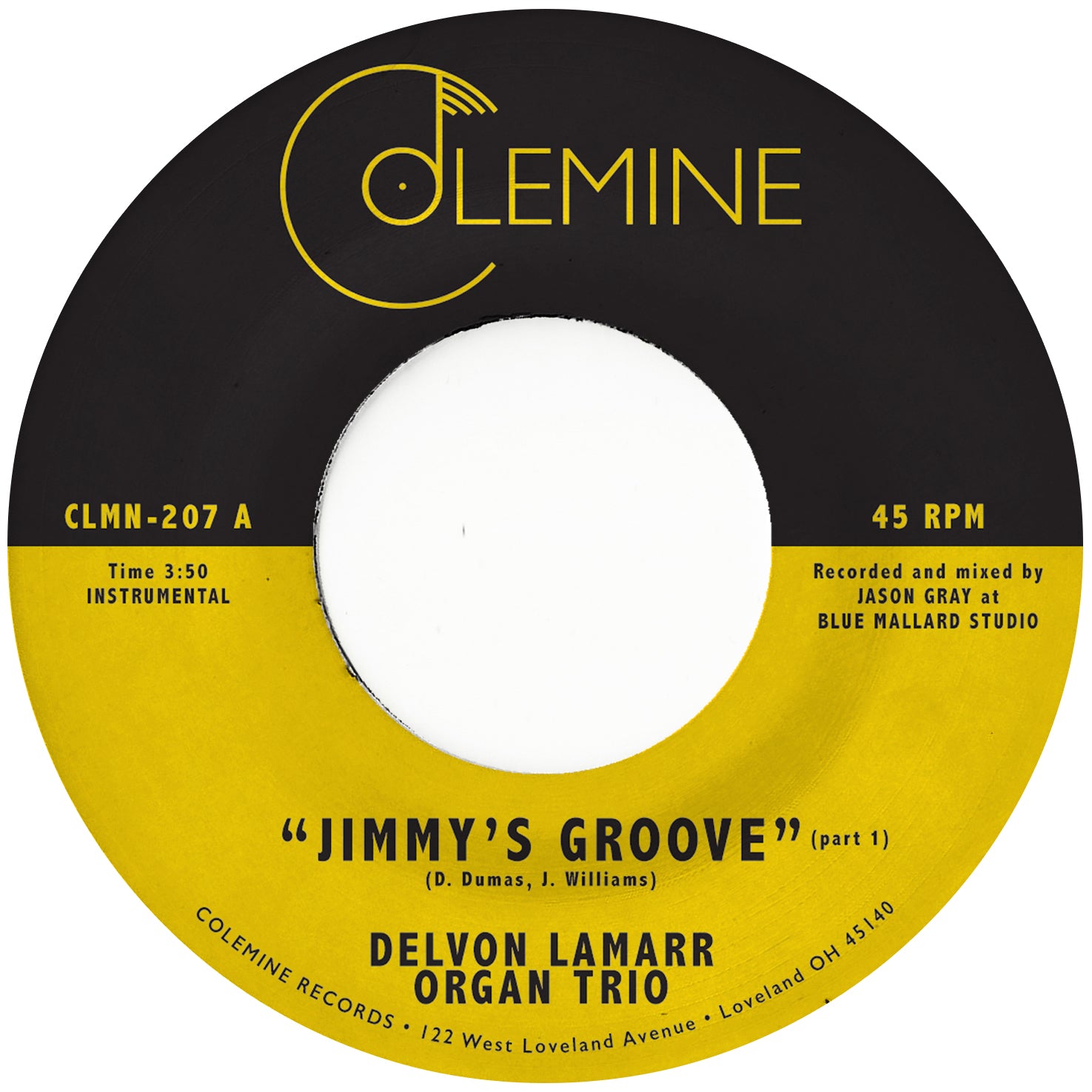 Delvon Lamarr Jimmy's Groove 45 tours 7 pouces funk