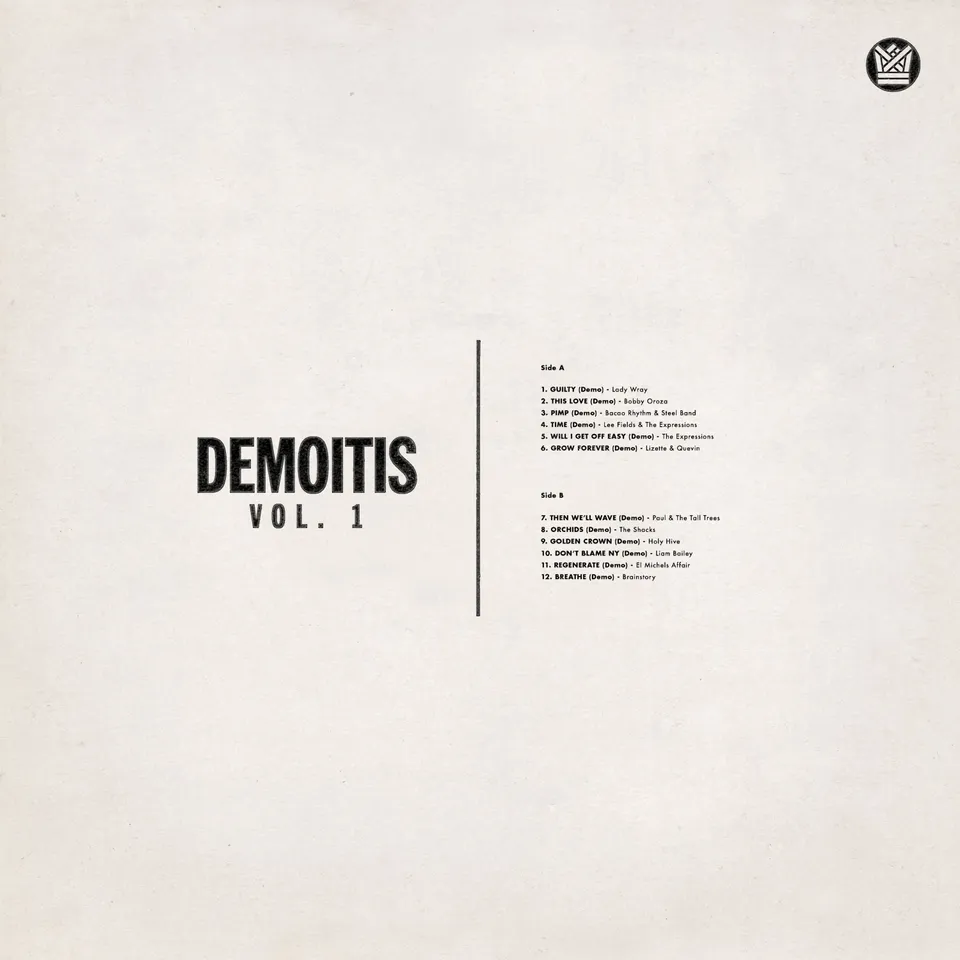 Big Crown Demoitis Vol. 1 vinyle LP compilation soul