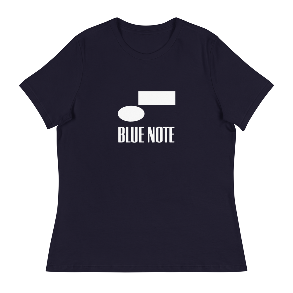 Blue Note Vintage Logo T-Shirt femme gris t-shirt coton