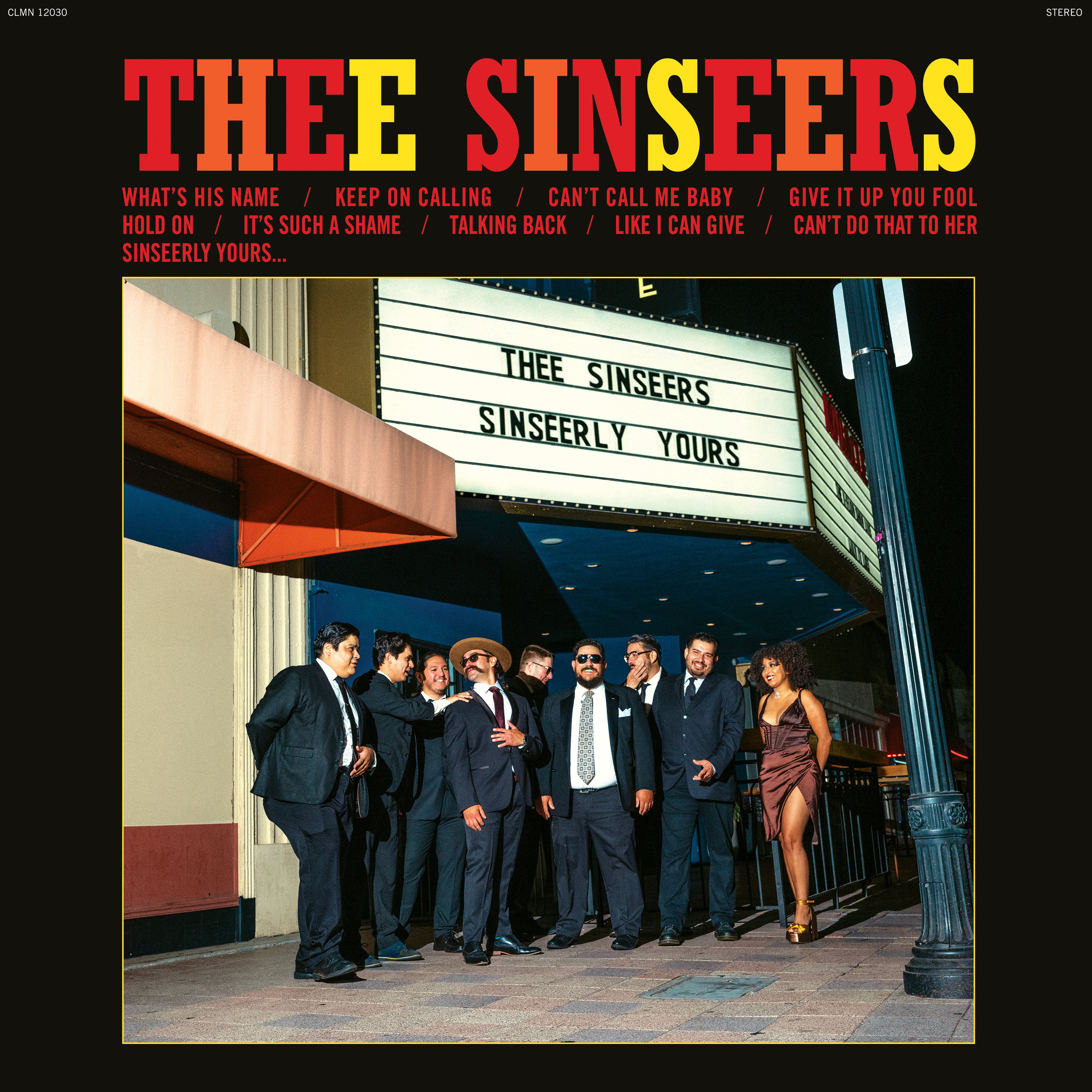 Thee Sinseers Sinseerly Yours vinyle LP jaune opaque soul