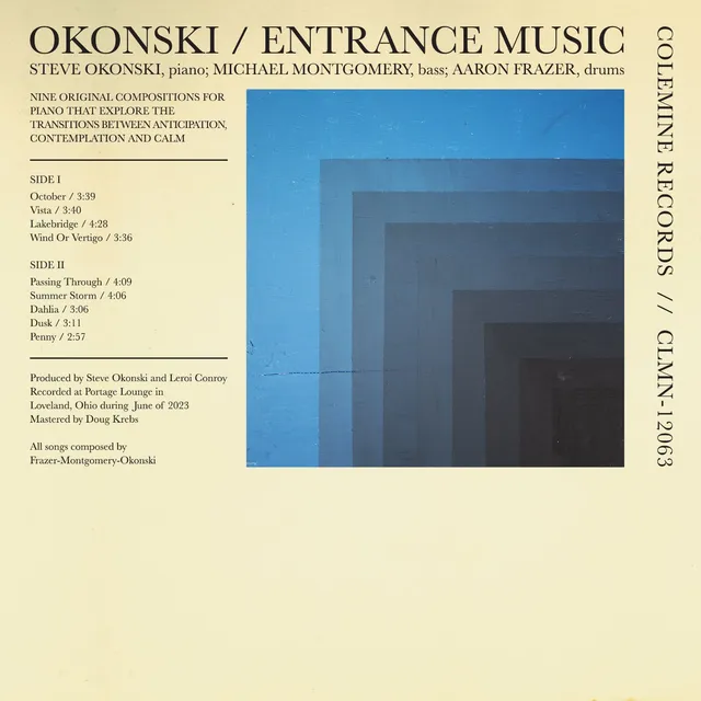 Okonski Entrance Music LP vinyle noir trio jazz