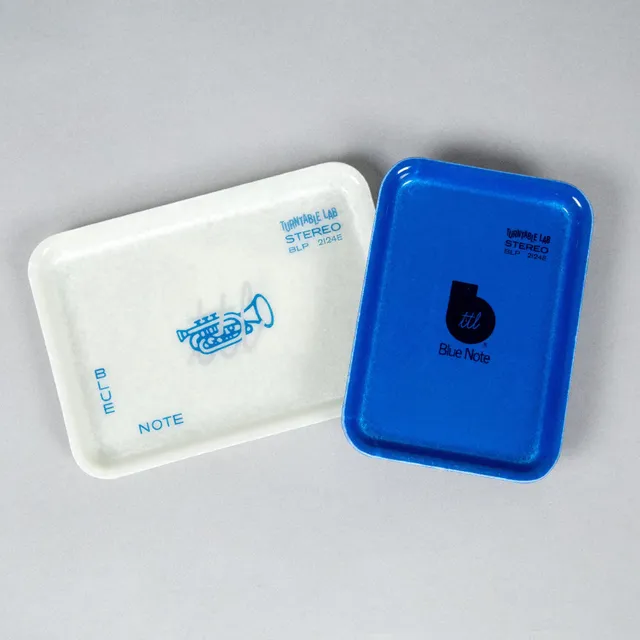 Turntable Lab x Blue Note Spliffy plateau set bleu