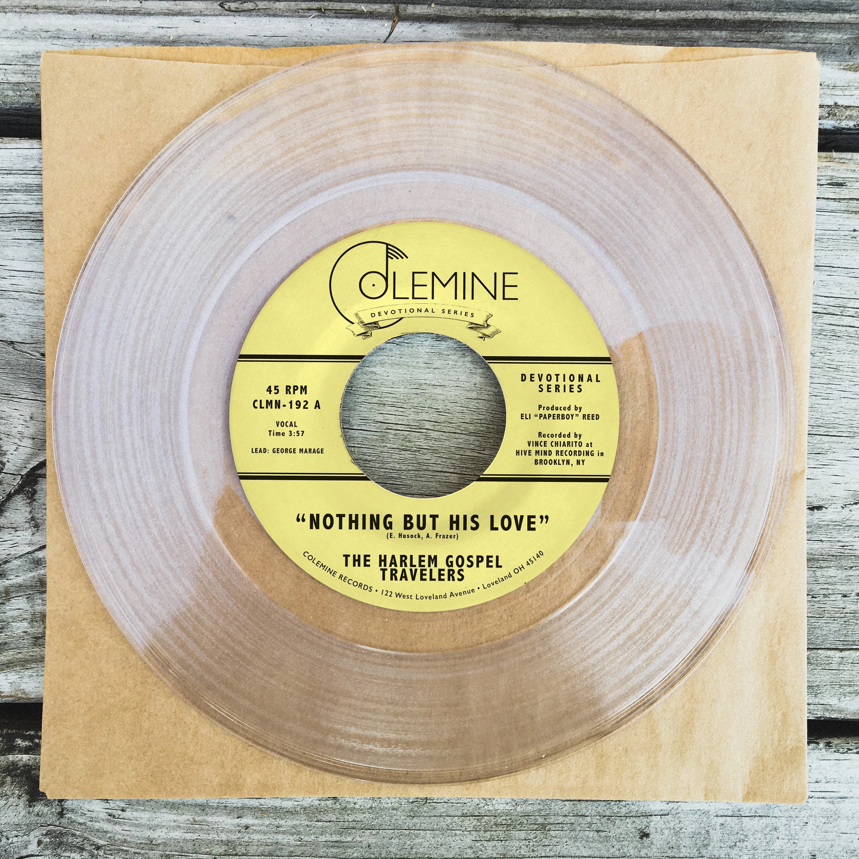Harlem Gospel Travelers Nothing But His Love 45 tours clear