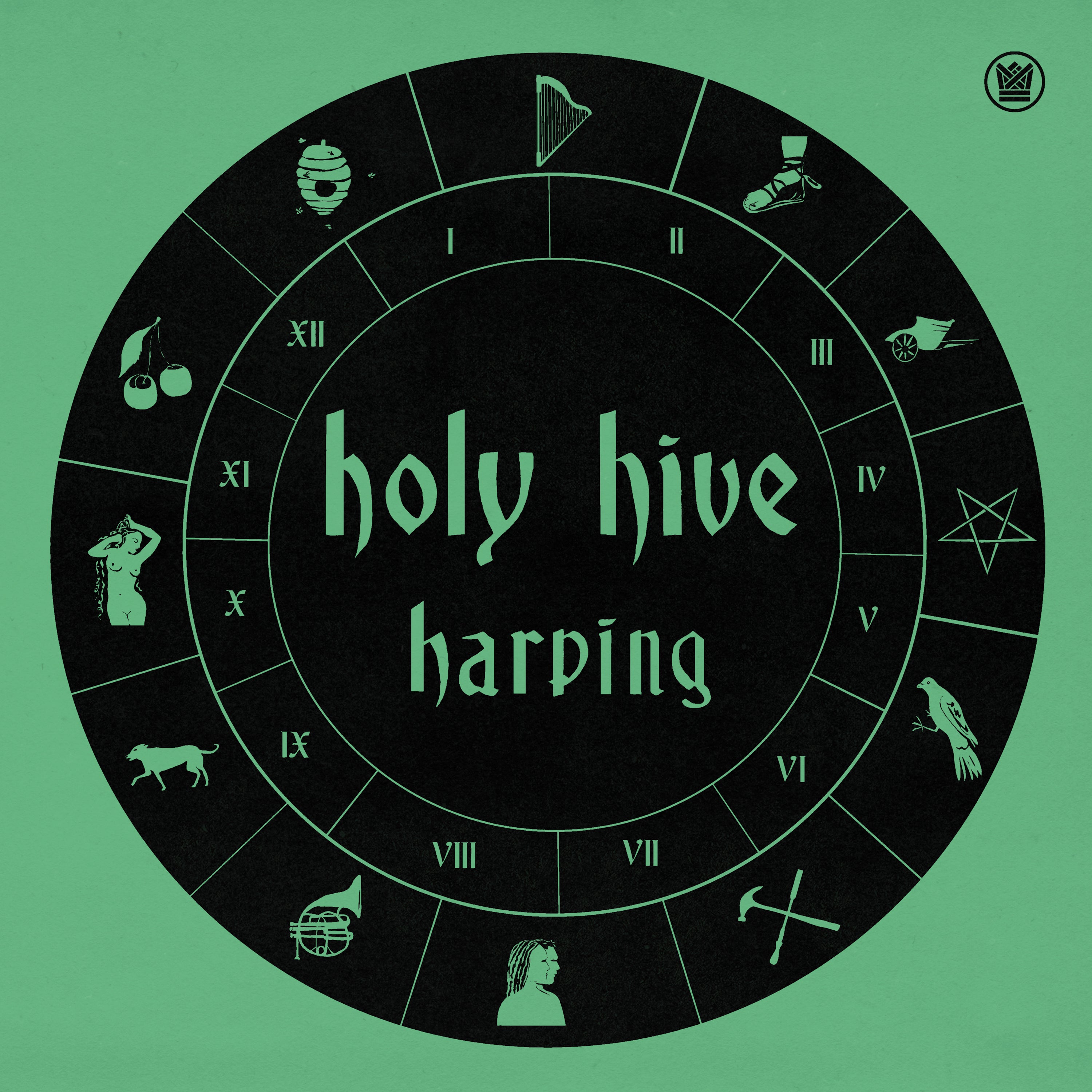 Holy Hive Harping vinyle LP turquoise folk soul