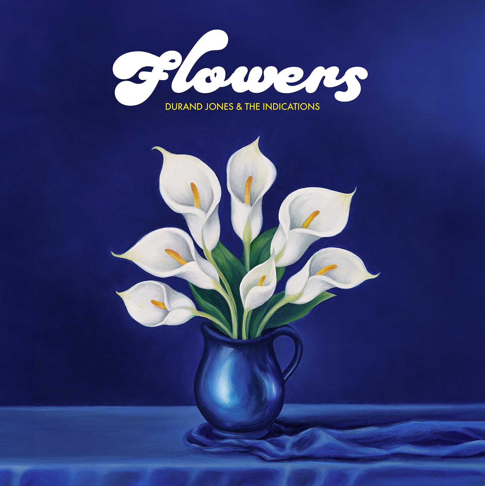 Durand Jones Flowers LP vinyle blue iceberg splash soul