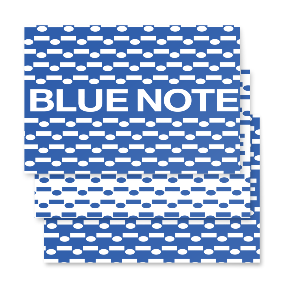 Blue Note Merch Papier Cadeau Set 3 Feuilles Logo