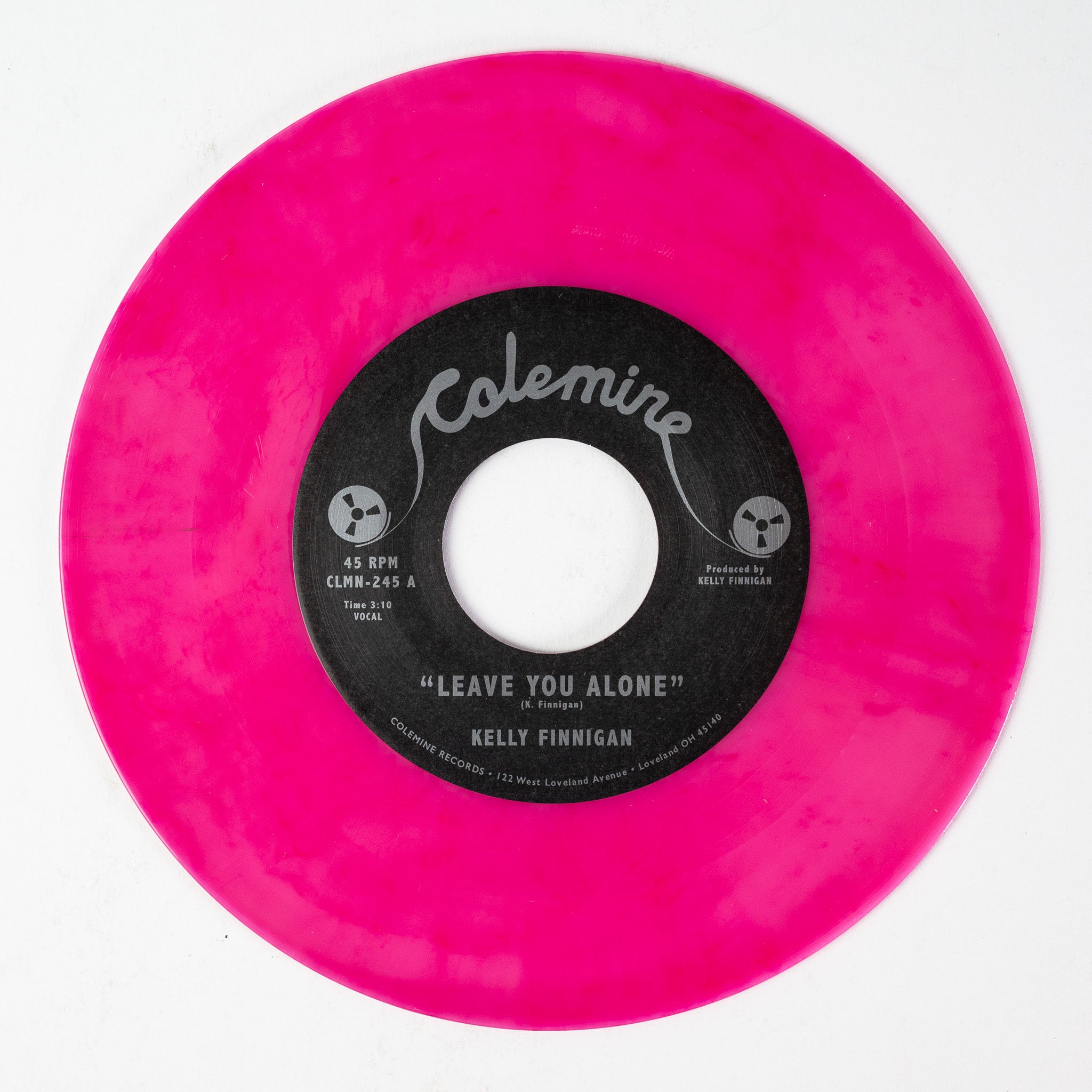 Kelly Finnigan Leave You Alone vinyle 45T fuchsia soul