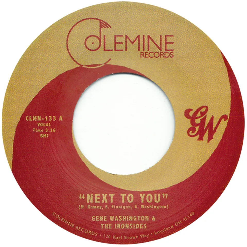 Colemine Gene Washington Next To You 45 tours vinyle noir