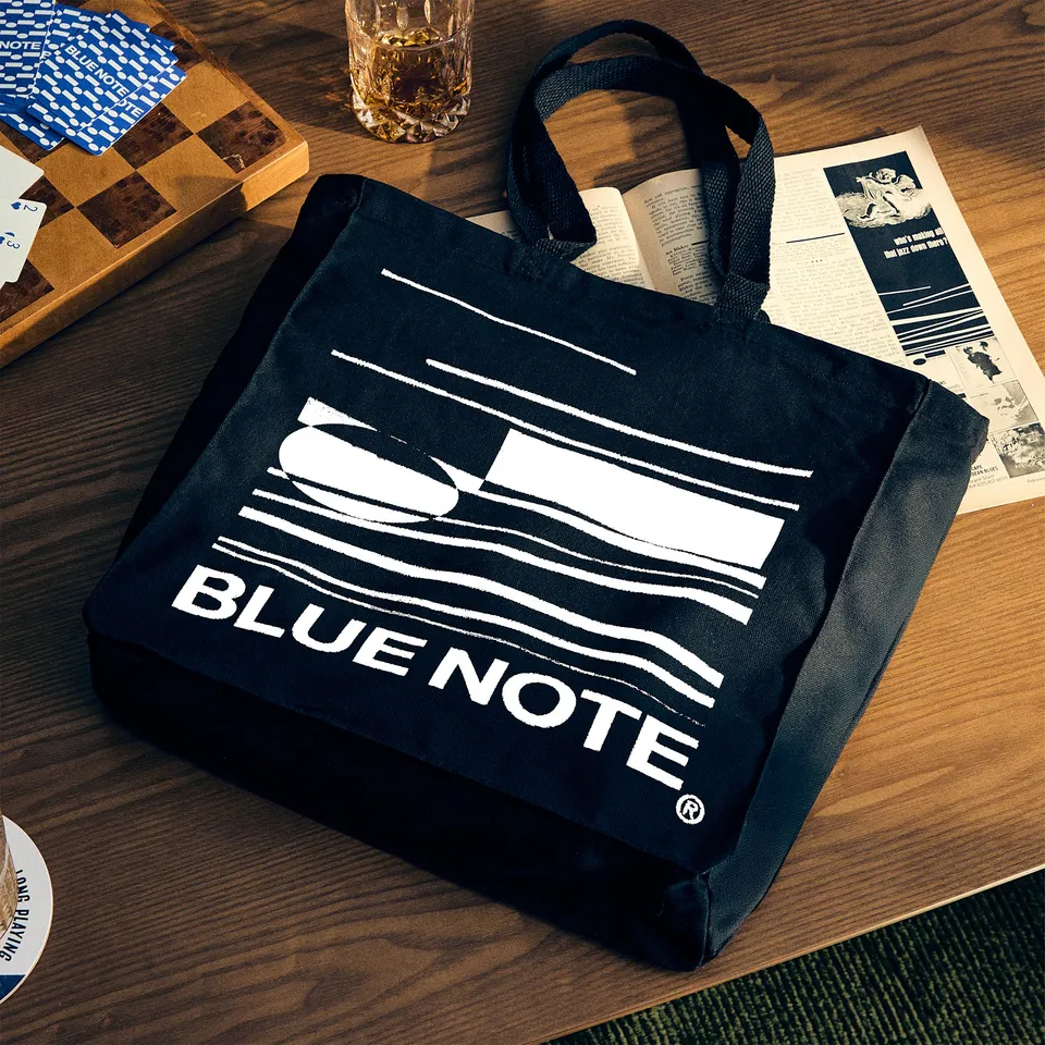 Blue Note Who's Making All That Jazz Tote Bag Coton Noir