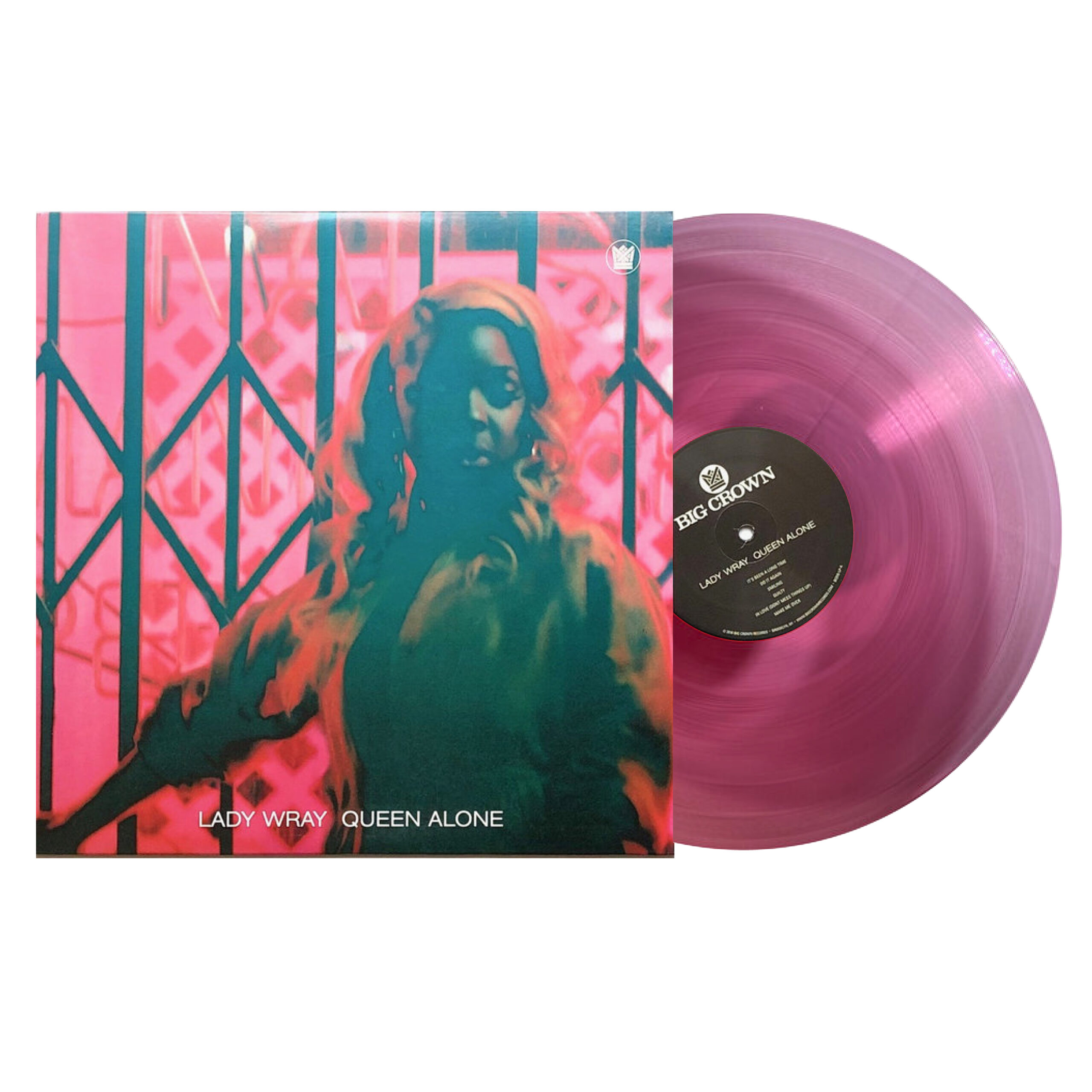 Lady Wray Queen Alone vinyle rose clair LP soul