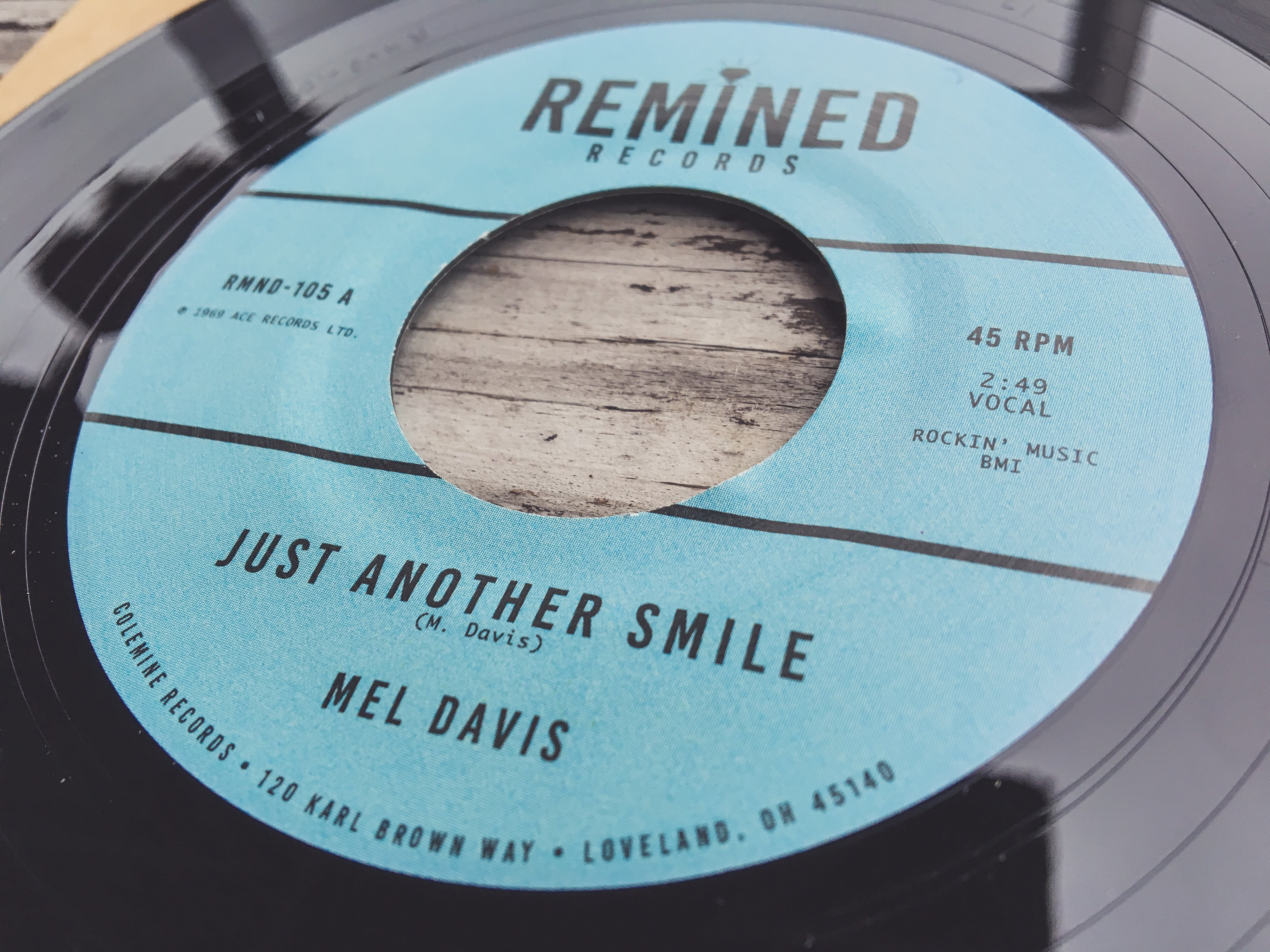 Mel Davis Just Another Smile 45T vinyle funk northern soul