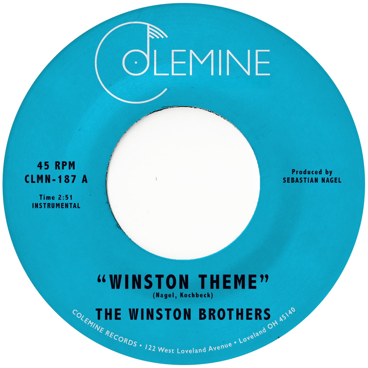 The Winston Brothers Winston Theme 45T orange funk