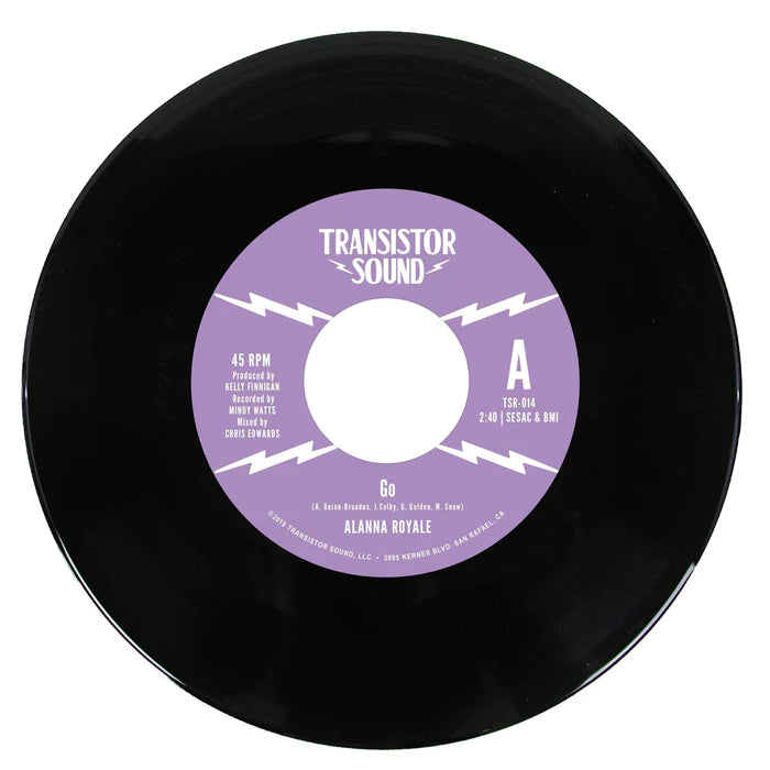 Alanna Royale Go / I Know Vinyle 7" noir soul funk