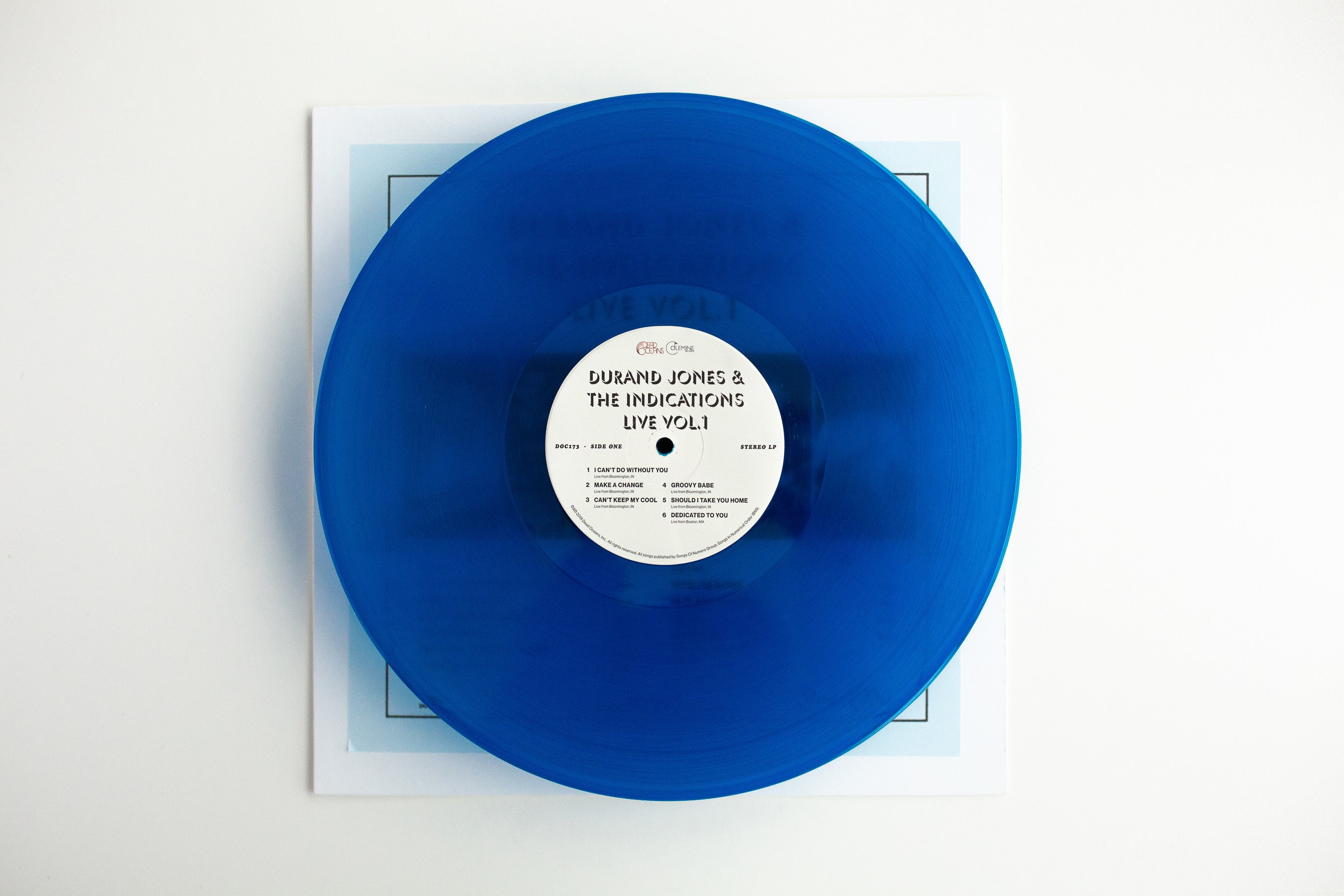 Durand Jones & The Indications Live Vol.1 vinyle LP noir soul live