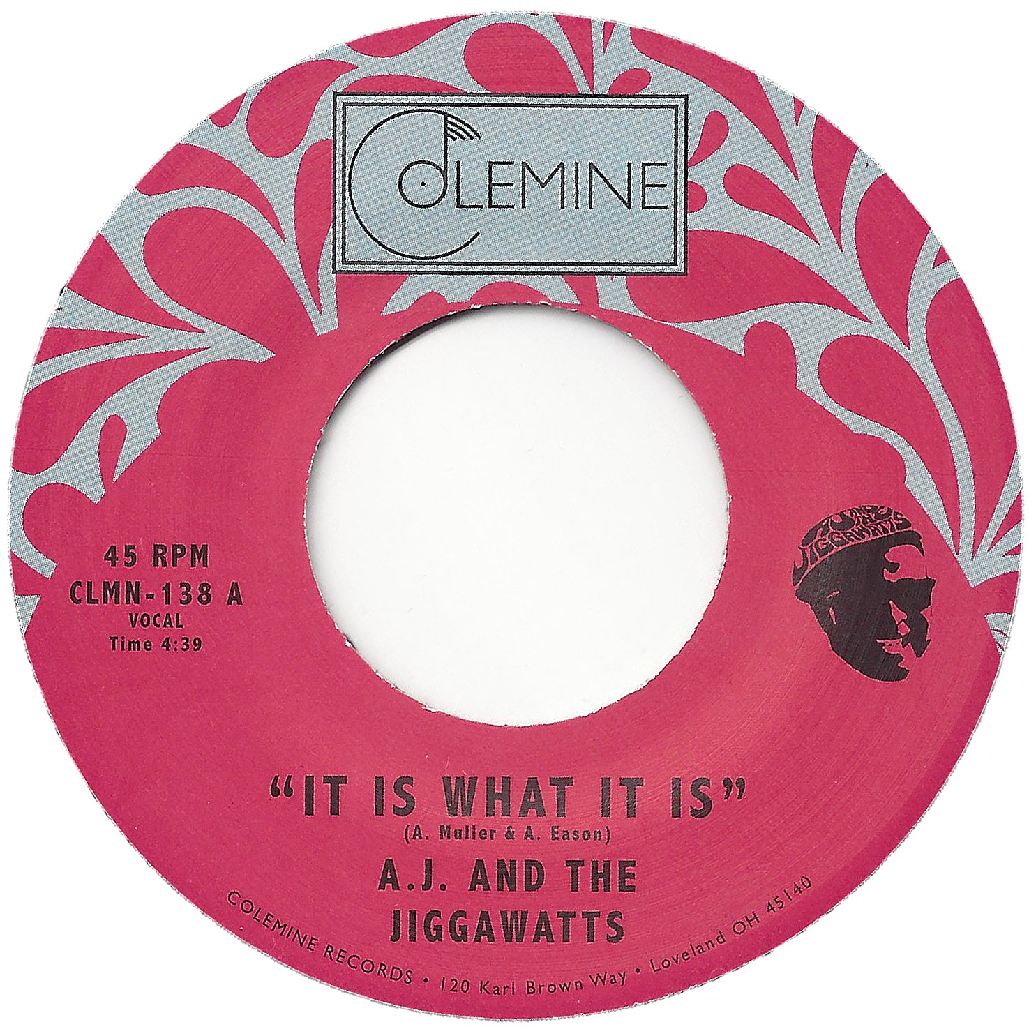 AJ & The Jiggawatts It Is What It Is 45 tours 7 pouces funk