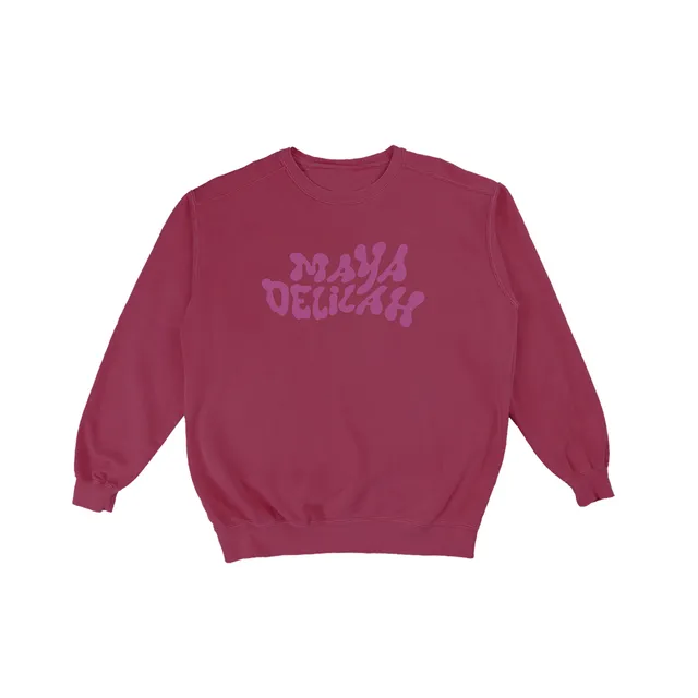 Blue Note Merch Maya Delilah Sweat Logo Crimson coton
