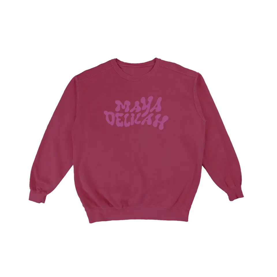 Blue Note Merch Maya Delilah Sweat Logo Crimson coton