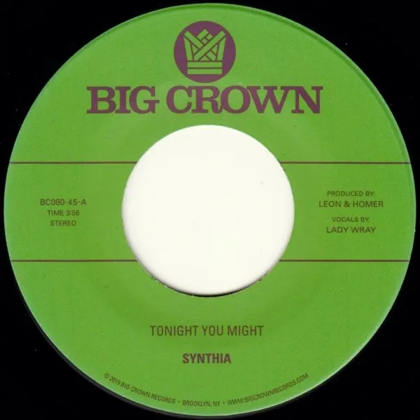 Big Crown Synthia Tonight You Might 45 tours single funk