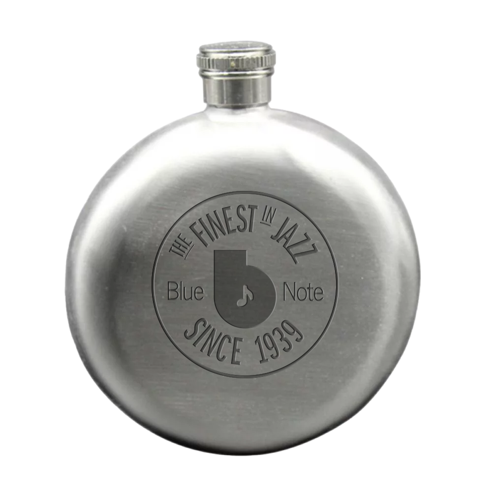 Blue Note Finest flasque inox 5oz logo gravé
