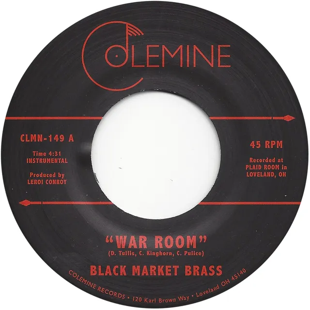 Black Market Brass War Room 45 tours vinyle noir afrobeat