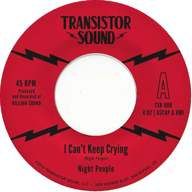 Night People I Can't Keep Crying vinyle 45 tours black