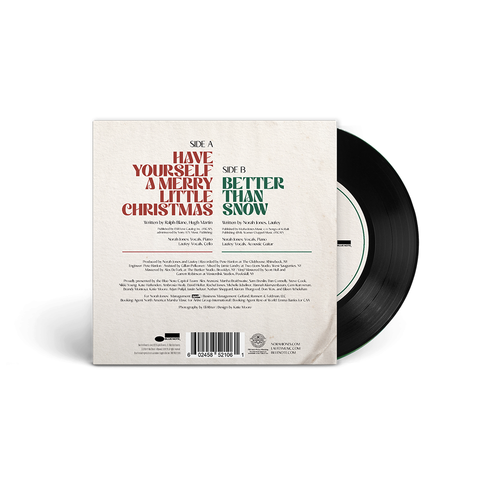 Blue Note Norah Jones Laufey Christmas With You Vinyle 7" noir
