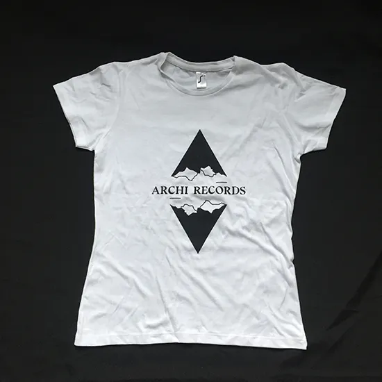 Archi Records Tee-Shirt Femme Sérigraphié coton col rond