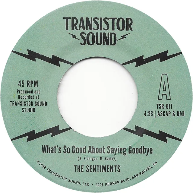 The Sentiments What's So Good 45 tours vinyle sweet soul