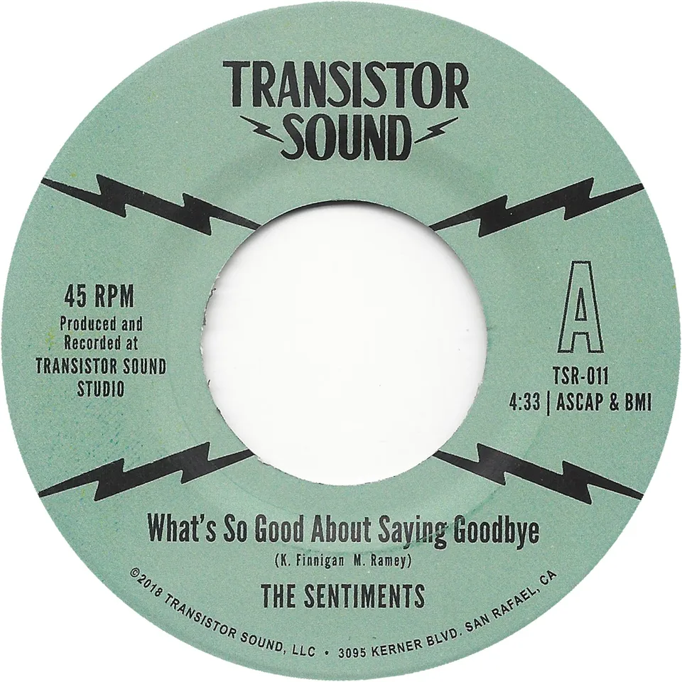 The Sentiments What's So Good 45 tours vinyle sweet soul