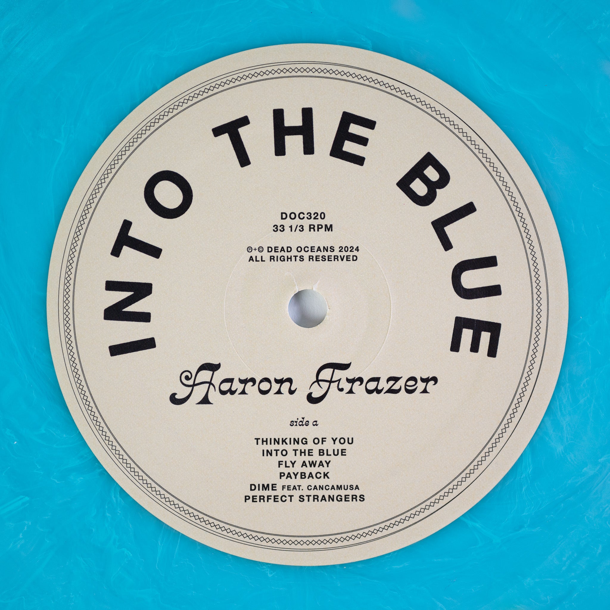 Aaron Frazer Into The Blue vinyle LP turquoise