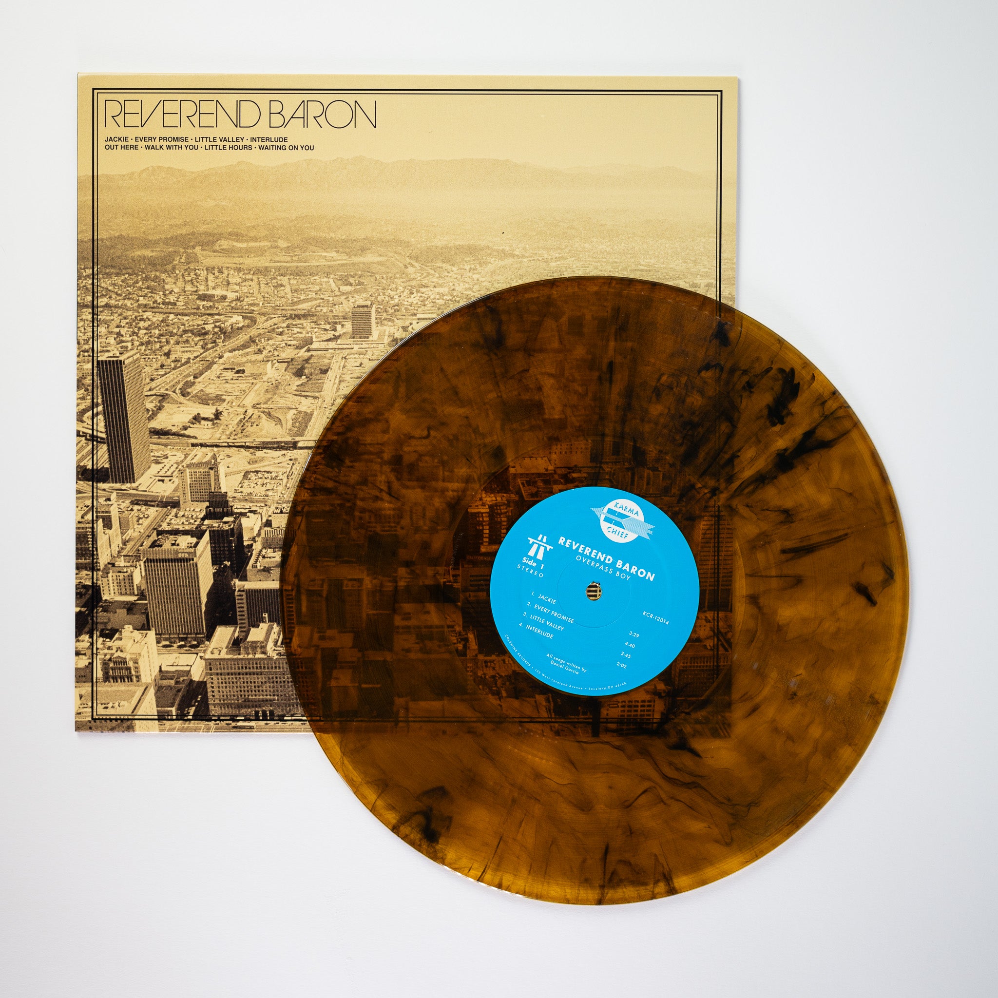Reverend Baron Overpass Boy LP vinyle clear 8 titres