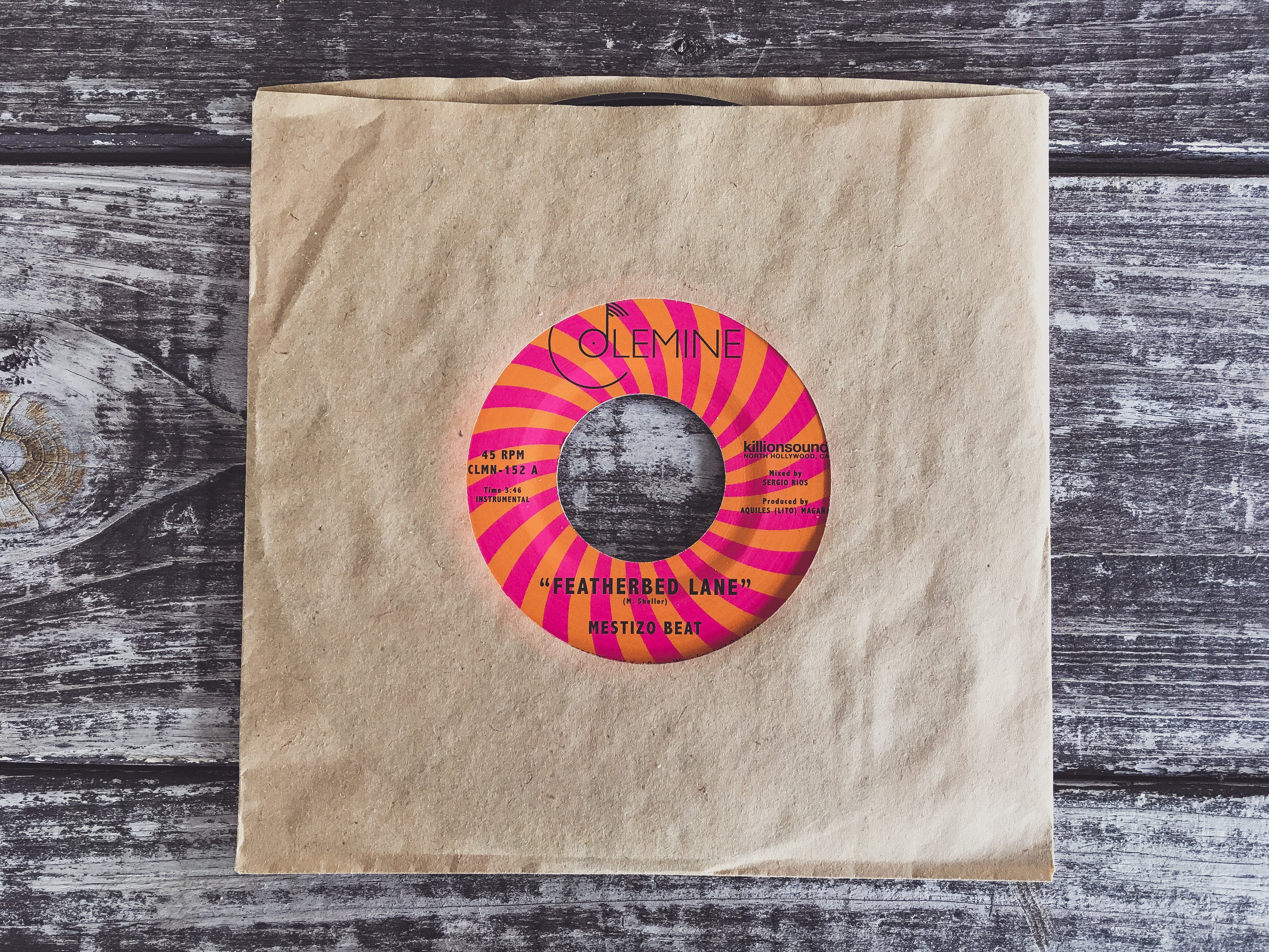 Mestizo Beat Featherbed Lane 45 tours vinyle noir 7 pouces