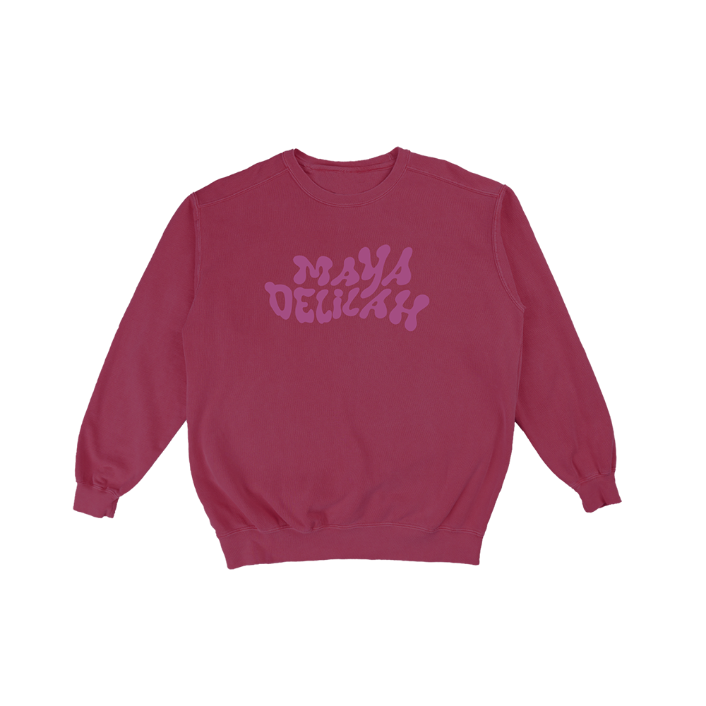 Blue Note Merch Maya Delilah Sweat Logo Crimson coton