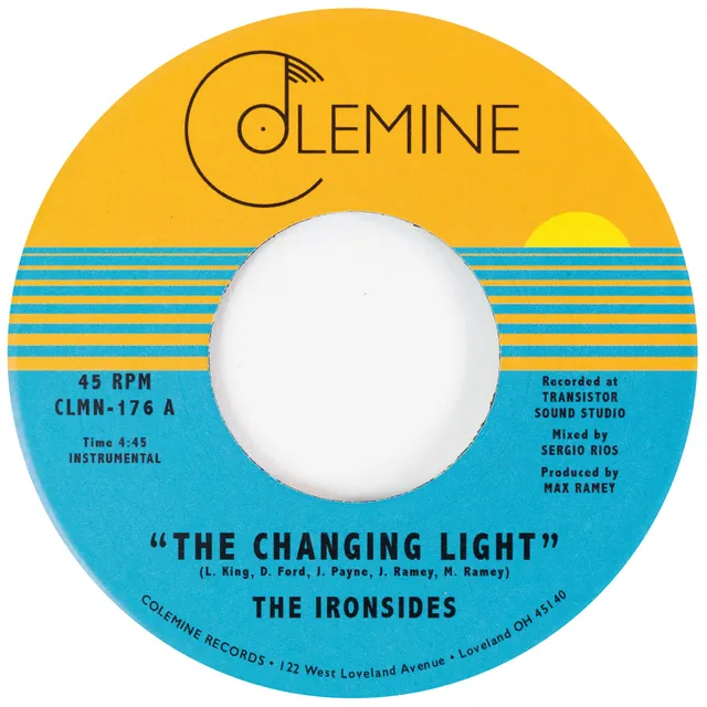 The Ironsides Changing Light 45 tours vinyle bleu opaque